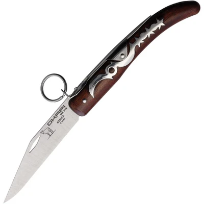 Okapi Brown Wood Handle Keyring Lock Folder