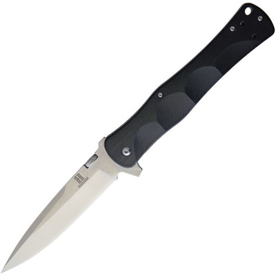 Rough Rider Black G10 Satin Stainless Linerlock Knife