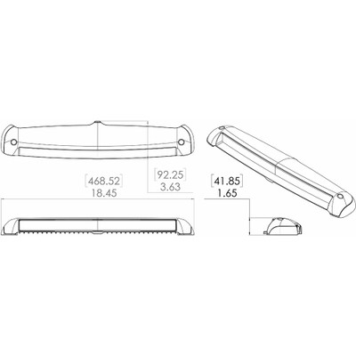 Lumitec Razor Flush Mount Light Bar with Flood Beam