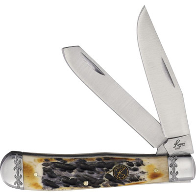 Roper Knives Burnt Bone Trapper Pocket Knife