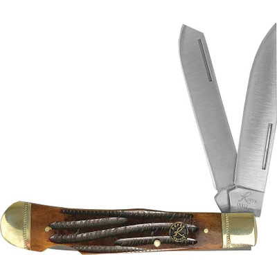 Roper Knives Coffee Brown Bone Lockback Knife