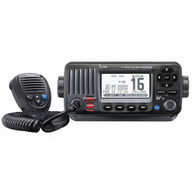 Icom IC-M424G Black VHF Radio with Built-In GPS