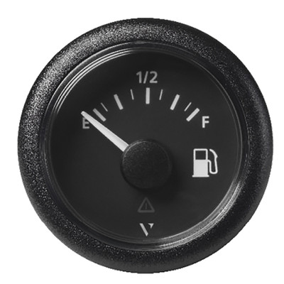 Veratron ViewLine 52mm Black Fuel Level Gauge