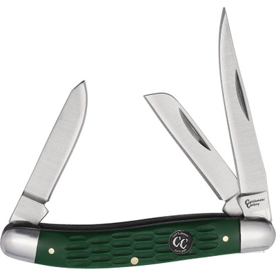Cattleman's Stockman Green Delrin Pocket Knife