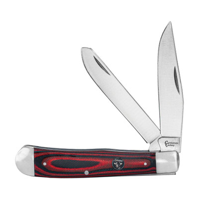 Cattleman's Cowhand Red G10 Trapper Pocket Knife