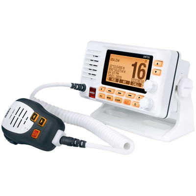 Uniden UM725G White Fixed Mount VHF Radio with GPS