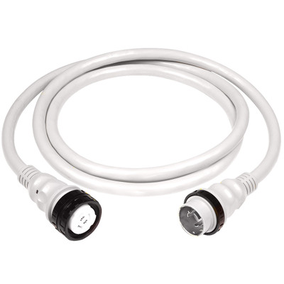 Marinco 25-Foot White 50A Shore Power Cable