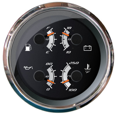 Faria Beede Platinum 4-Inch Multi-Function Gauge