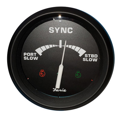 Faria Beede 4 Inch Dual Engine Synchronizer Gauge