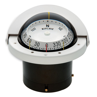 Ritchie FNW-203 Navigator White Flush Mount Compass