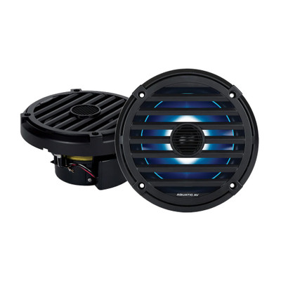 Aquatic AV Elite 6.5" Black RGB Speakers