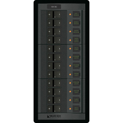 Blue Sea 1223 12V DC 12 Position Breaker Panel