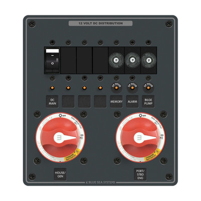 Blue Sea 8689 m-Series Dual Circuit Plus 2 Panel