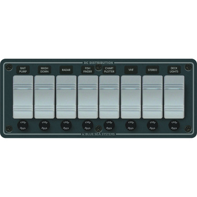 Blue Sea 8261 Waterproof 8 Position Switch Panel