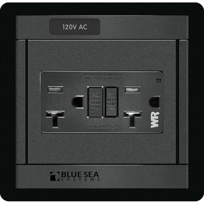 Blue Sea 1499 360 Panel GFCI Dual Outlet