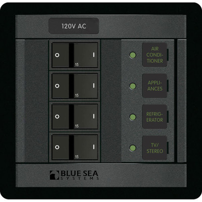 Blue Sea 1210 120V AC 4 Position Breaker Panel