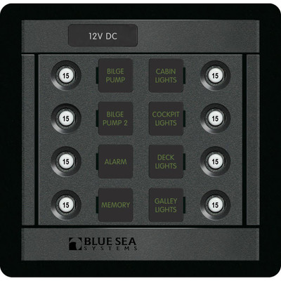 Blue Sea 1450 DC 8 Position CLB Breaker Panel