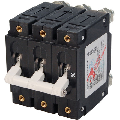 Blue Sea 7289 80A C-Series Triple Pole Breaker