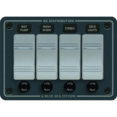 Blue Sea 8262 Waterproof 4 Position Switch Panel