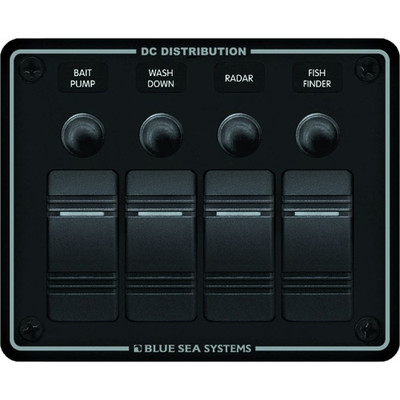 Blue Sea 8372 Water Resistant 4 Position Panel