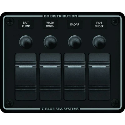 Blue Sea 8372 Water Resistant 4 Position Panel