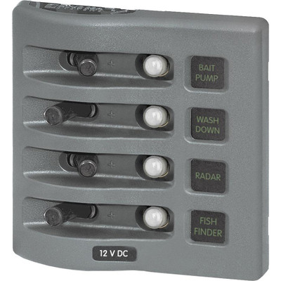Blue Sea 4374 WeatherDeck 4 Position Breaker Panel