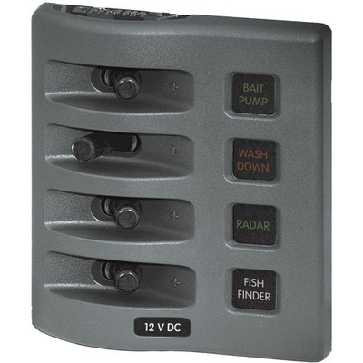 Blue Sea 4304 WeatherDeck 4 Position Fuse Panel