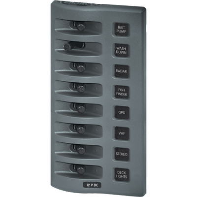 Blue Sea 4309 WeatherDeck 8 Position Switch Panel