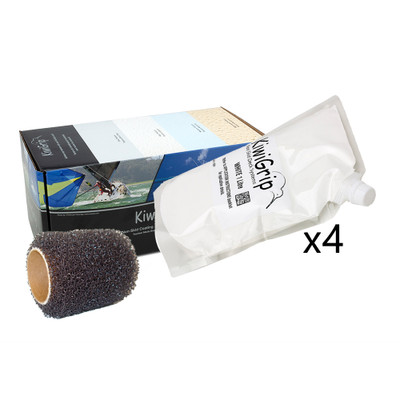 KiwiGrip Non-Skid Deck Coating - White w/Roller