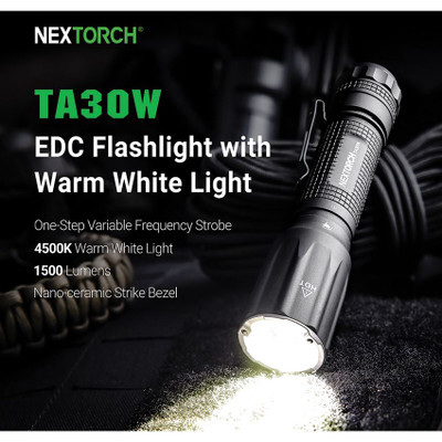 Nextorch TA30W Rechargeable Tactical Flashlight