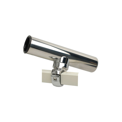 C.E. Smith Pontoon Square Rail Clamp-On Rod Holder