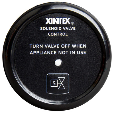 Fireboy-Xintex Propane Control Valve - Black Bezel