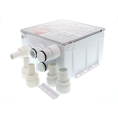 Rule 24V Shower Drain Box with 800 GPH Pump