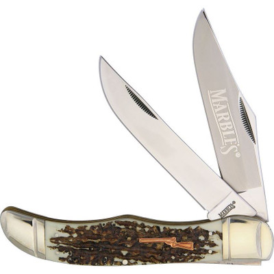 Marbles Imitation Stag Folding Hunter Knife