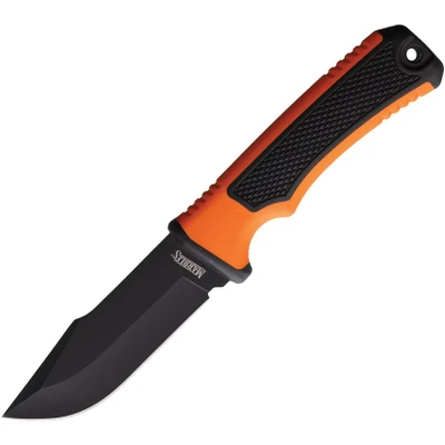 Marbles Black and Orange Fixed Blade Knife