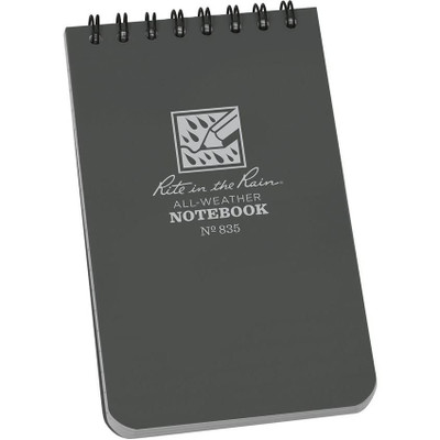 Rite in the Rain Gray Top Spiral 3x5 Notebook