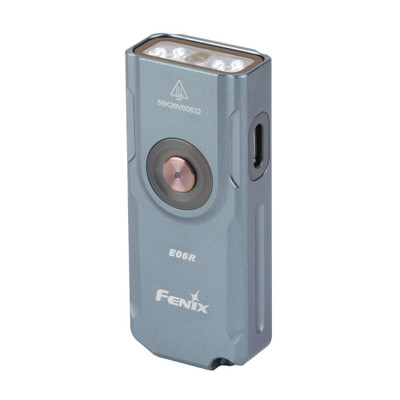 Fenix E06R Grey 700-Lumen UV/Laser Keychain Light
