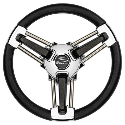 Schmitt Marine Burano 14-Inch Black Polyurethane Wheel