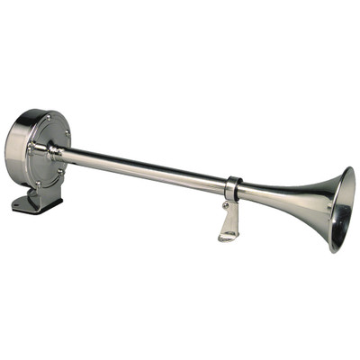 Schmitt Marine Deluxe Stainless Single Trumpet Horn 24V