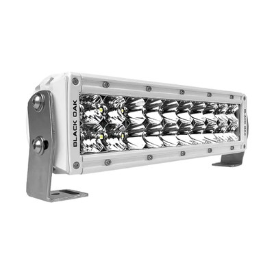 Black Oak 10" White Double Row Combo LED Bar