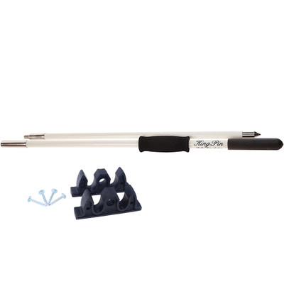 Panther 10-Foot King Pin 2-Piece Anchor Pole White