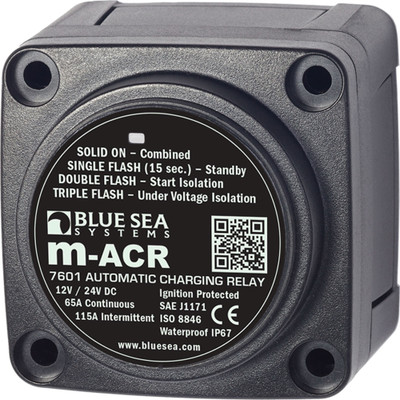 Blue Sea 65-Amp DC Mini ACR Charging Relay
