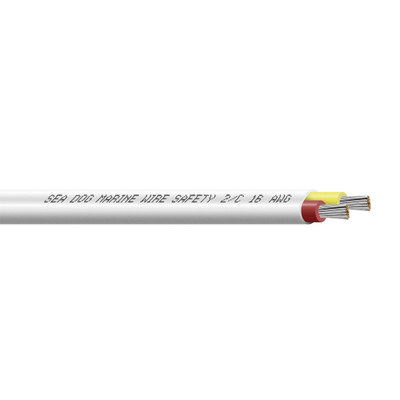 Sea-Dog Red/Yellow 16/2 Flat Duplex Safety Wire, 250-Foot