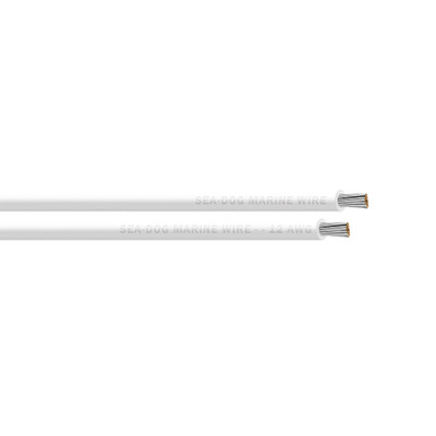 Sea-Dog White 12 AWG Primary Wire Spool, 250-Foot