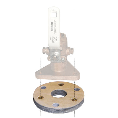 GROCO Backing Block for 1.25 and 1.5-Inch Seacocks