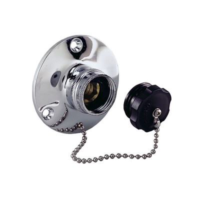 Perko Chrome Water Inlet Fitting with Plug
