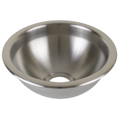 Scandvik Brushed SS Basin Sink, 11.5x5-Inch