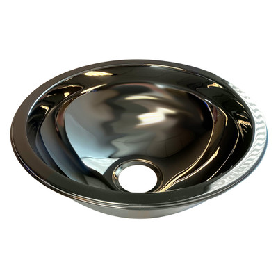 Scandvik Mirror SS Basin Sink, 11.5x5-Inch