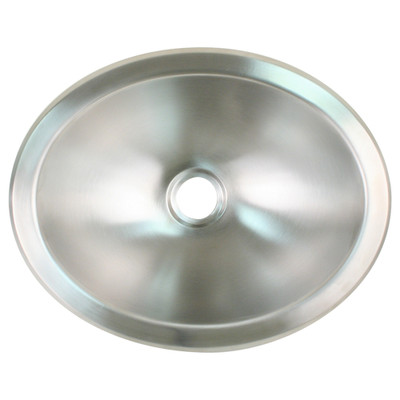 Scandvik Brushed SS Oval Sink, 13.25x10.5-Inch