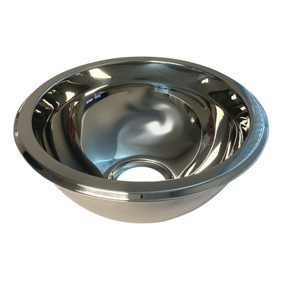 Scandvik Mirror Finish SS Sink Basin, 9x4-Inch